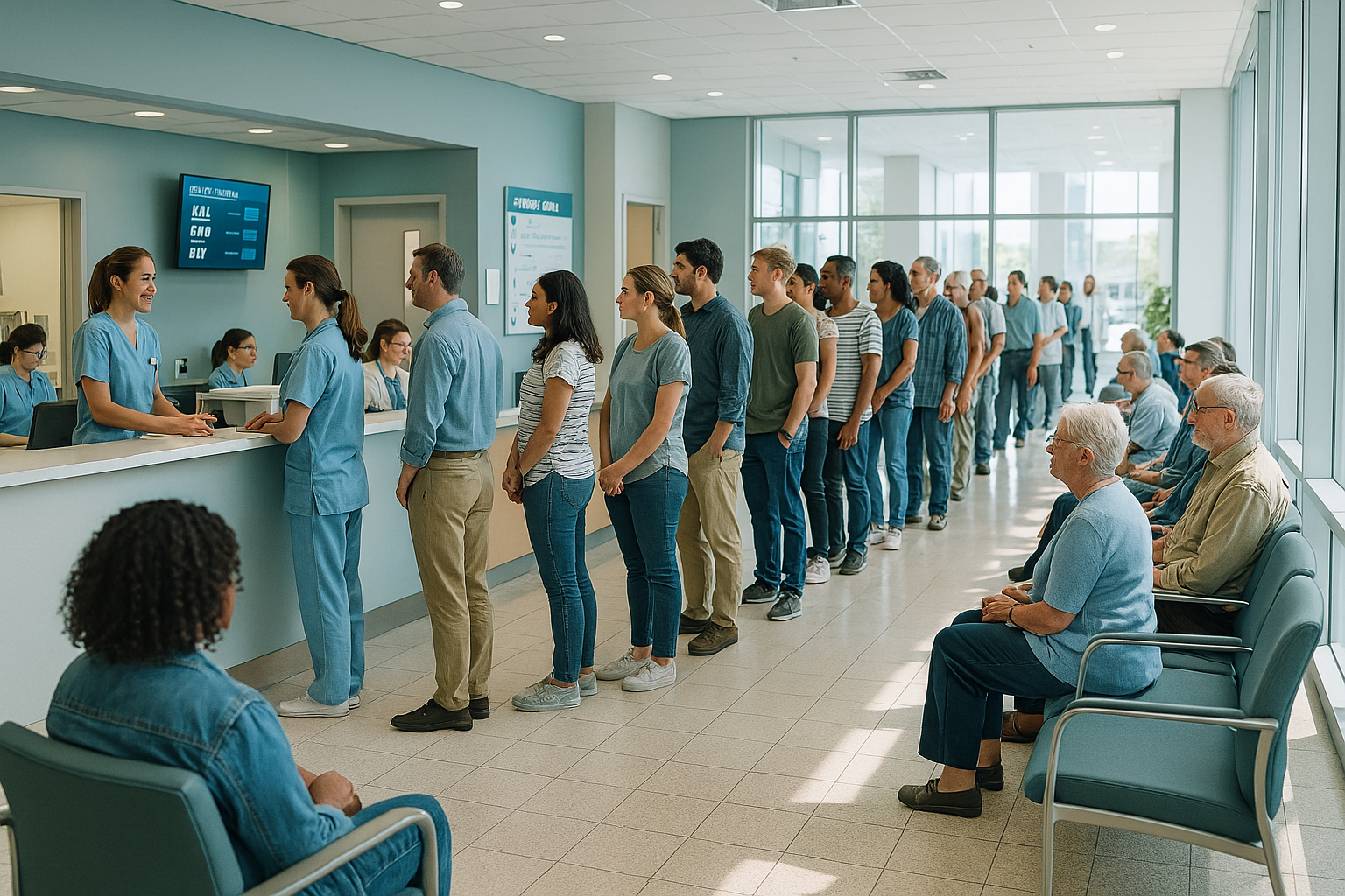 Médica atendendo paciente